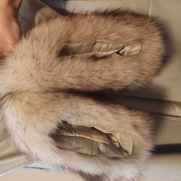 Vintage Leather Fur Trim Coat - Picture 11 of 11